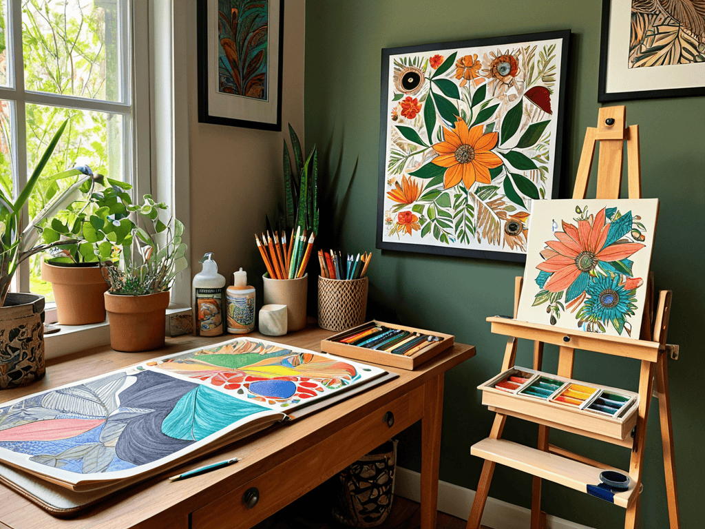 Creative Hobbies to Boost Happiness 3 Weaving Wonder With Creative Pursuits artwork