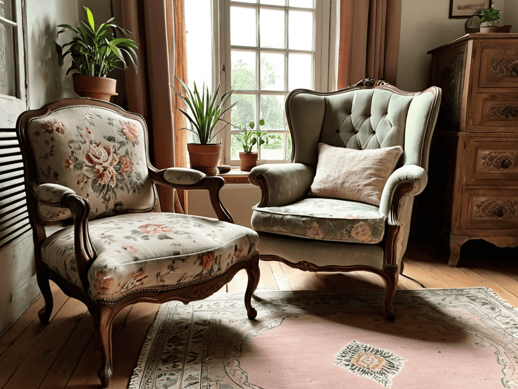 Vintage Home Decorating Ideas That Bring Back Timeless Charm 2 Vintage Whispers armchair