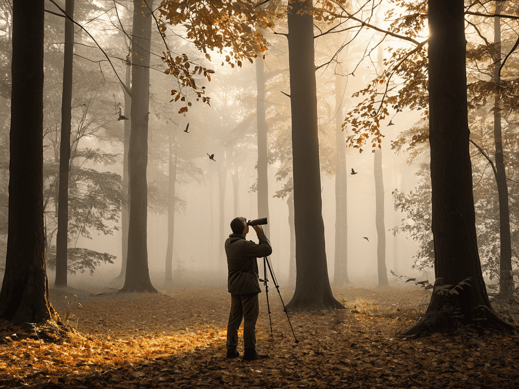 Birdwatching for Mental Health outdoors