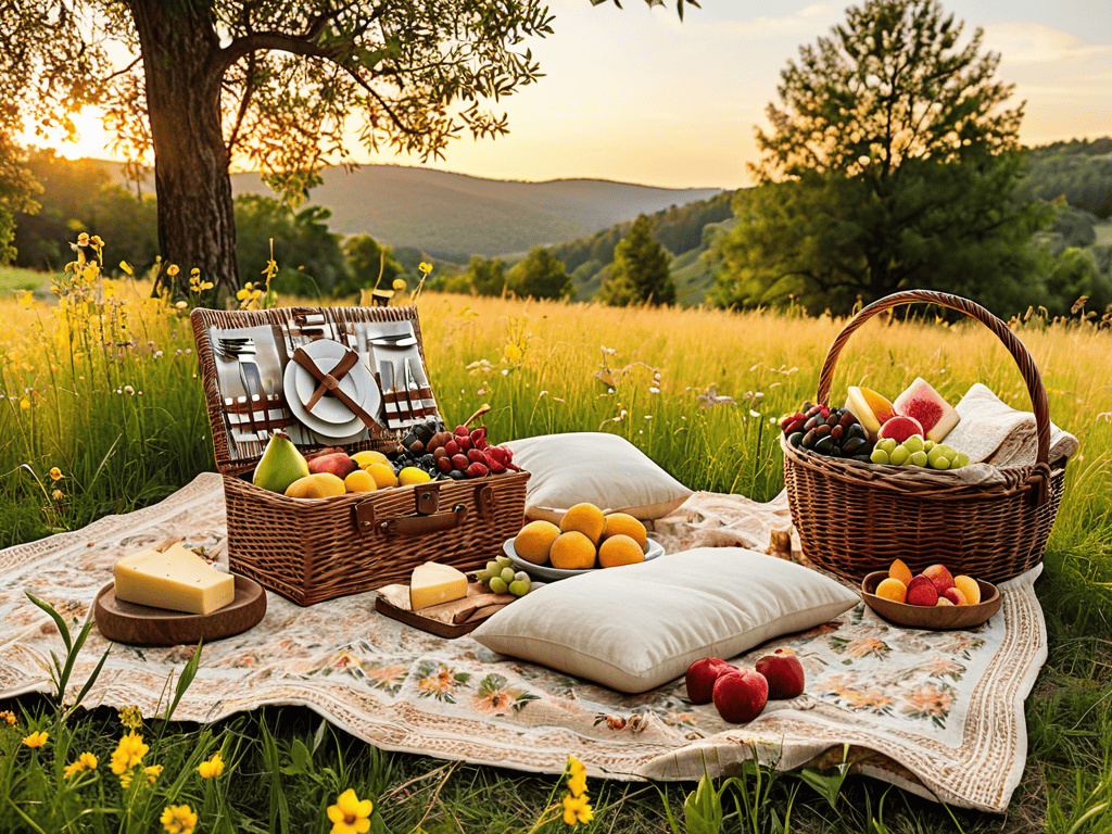 Unveiling Picnic Aesthetic outdoor scene