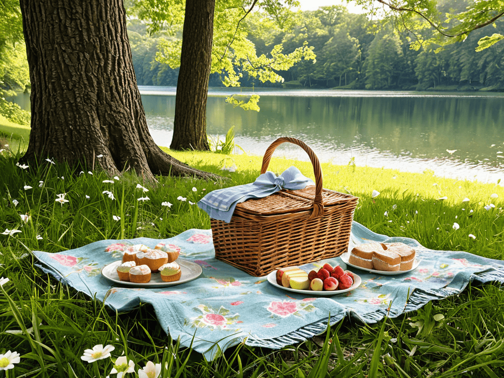Whimsical picnic aesthetic magic