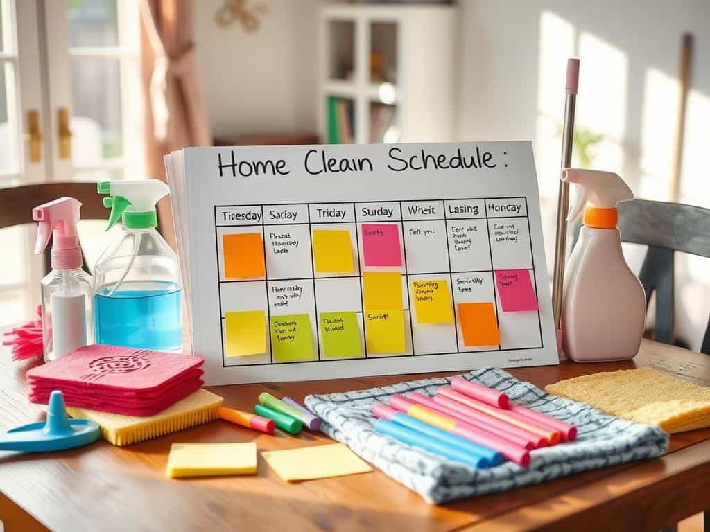 home cleaning schedules