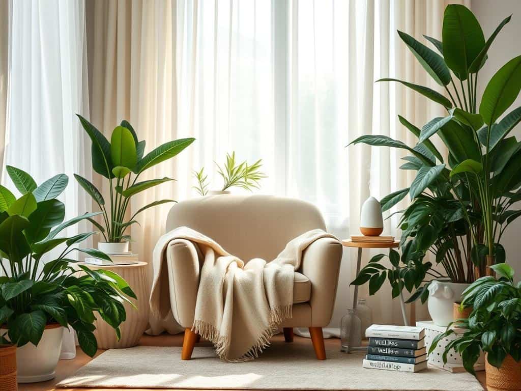 comfort in wellness nook