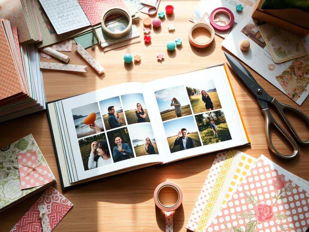 photo albums and high-quality materials in scrapbooking