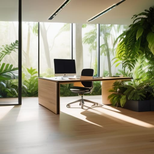 Biophilic Workspace Micro-Biomes in office setting.