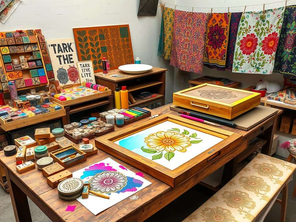 Creative techniques for fabric printing