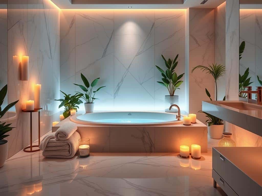Luxurious Bathrooms and calming hues