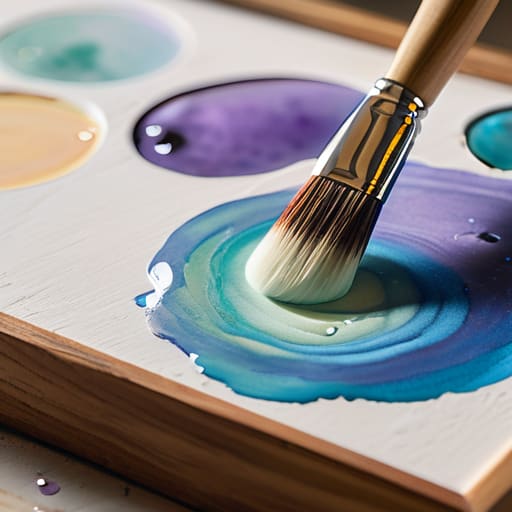 Beginner techniques for watercolor painting demonstration.