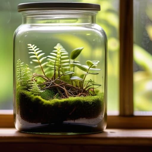 7 Genius Creative Ways to Reuse Old Glass Jars You’ll Wish You Knew Sooner 2 Hand-crafted terrarium featuring Miniature Mossy Worlds.